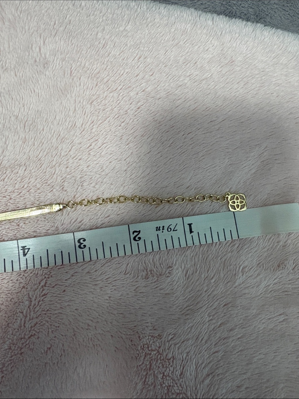 Kendra Scott Gold Herringbone Chain Necklace - Picture 4 of 4
